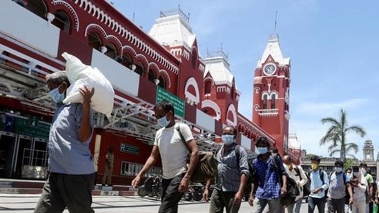 According to government data, the country witnessed an exodus of over 10.46 million migrant labourers after a hard nationwide lockdown was imposed from March 25, 2020. (File photo) According to government data, the country witnessed an exodus of over 10.46 million migrant labourers after a hard nationwide lockdown was imposed from March 25, 2020. (File photo)