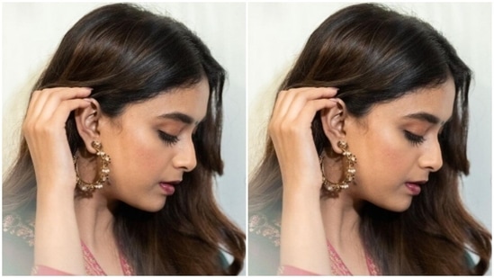 Styled by fashion stylist Archa Mehta, Keerthy wore her tresses open in wavy curls with a middle part.(Instagram/@keerthysureshofficial)