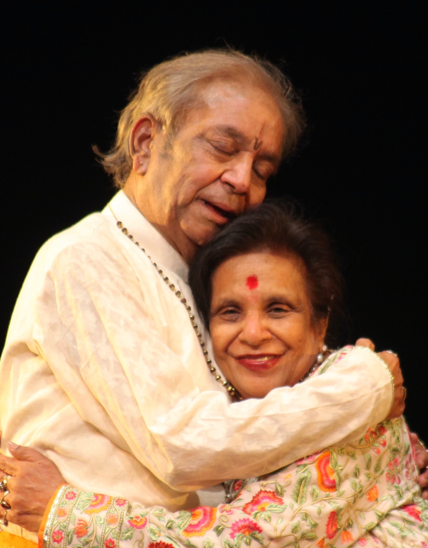Birju Maharaj with Shobha Deepak Singh. He was generous with his talents, Singh says. Few people know that he even lent his voice to puppet shows at SBKK, once speaking for the puppet of the Rani of Jhansi. (Photo courtesy Shobha Deepak Singh) Birju Maharaj with Shobha Deepak Singh. He was generous with his talents, Singh says. Few people know that he even lent his voice to puppet shows at SBKK, once speaking for the puppet of the Rani of Jhansi. (Photo courtesy Shobha Deepak Singh)