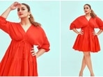 Huma Qureshi is actively promoting her web series Mithya which is all set to where she will be seen playing the role of Hindi literature professor Juhi. In her recent stills, the actor ditches fancy gowns and heavy fits for this easy-breezy boho dress.(Instagram/@iamhumaq)