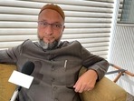 Asaduddin Owaisi spoke to the media about candidate list on Saturday.&nbsp;(ANI)