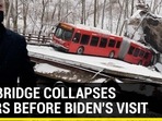 U.S. BRIDGE COLLAPSES HOURS BEFORE BIDEN'S VISIT