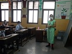 Pune: While allowing the schools to resume physical classes, the Maharashtra government has asked them to strictly adhere to Covid-19 protocols and guidelines.(AFP) Pune: While allowing the schools to resume physical classes, the Maharashtra government has asked them to strictly adhere to Covid-19 protocols and guidelines.(AFP)