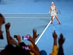 Australia's Ashleigh Barty celebrates winning the final against Danielle Collins of the U.S