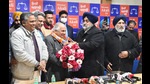 President Sukhbir Singh Badal welcoming BJP veteran leader Madan Mohan Mittal into the party fold ahead of the Punjab assembly elections, in Chandigarh on Saturday. (PTI) President Sukhbir Singh Badal welcoming BJP veteran leader Madan Mohan Mittal into the party fold ahead of the Punjab assembly elections, in Chandigarh on Saturday. (PTI)