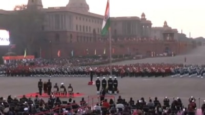 During the show, the drones fabricated through indigenous technology flew up with synchronised background music played during the drone show. 