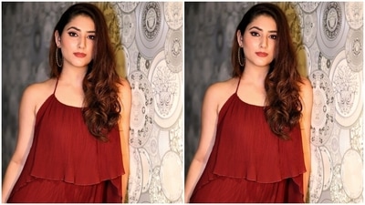 Disha's ensemble is a perfect look for a date night with your beau or enjoying late dinner plans with your best friends. She styled the outfit with minimal accessories, going for a comfy-chic vibe and allowing the dress to be the star of the look. A sleek bracelet and textured silver hoop earrings completed the jewellery picks. (Instagram/@dishaparmar) Disha's ensemble is a perfect look for a date night with your beau or enjoying late dinner plans with your best friends. She styled the outfit with minimal accessories, going for a comfy-chic vibe and allowing the dress to be the star of the look. A sleek bracelet and textured silver hoop earrings completed the jewellery picks. (Instagram/@dishaparmar)