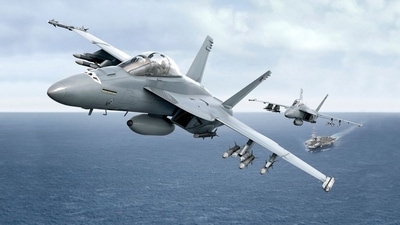 US F-18 taking off an Nimitz class super carrier. US F-18 taking off an Nimitz class super carrier.