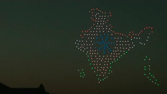 The drone show has been organised by startup 'Botlab Dynamics' and supported by the Indian Institute of Technology (IIT), Delhi and the Department of Science and Technology, the ministry said.