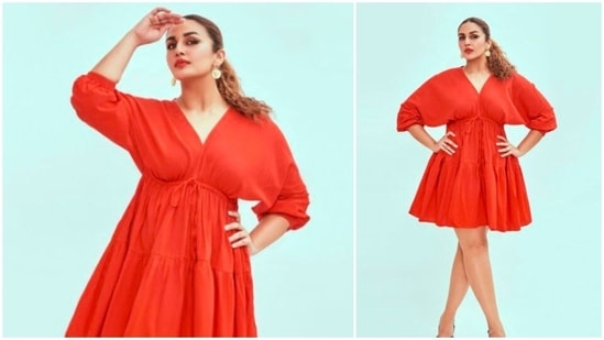 Huma Qureshi is actively promoting her web series Mithya which is all set to where she will be seen playing the role of Hindi literature professor Juhi. In her recent stills, the actor ditches fancy gowns and heavy fits for this easy-breezy boho dress.(Instagram/@iamhumaq)