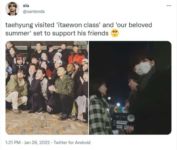 ARMY reacted on Twitter to BTS V's clip.