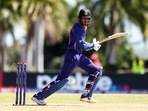 Angkrish Raghuvanshi in action(BCCI/Twitter) Angkrish Raghuvanshi in action(BCCI/Twitter)