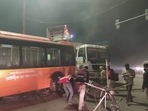 The brakes of the electric bus failed due to which the accident took place, Kanpur police said. The brakes of the electric bus failed due to which the accident took place, Kanpur police said.