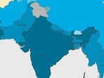 Trinamool MP said a part of the grey-coloured portion is showing Pakistan's Covid-19 tally. Trinamool MP said a part of the grey-coloured portion is showing Pakistan's Covid-19 tally. 