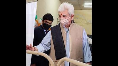 The review included three undergoing projects- AIIMS Jammu, IIT Jammu, and Jambu Zoo. Jammu and Kashmir LG Manoj Sinha lauded the efforts of implementing agencies for fast progress on the projects. (ANI File Photo)