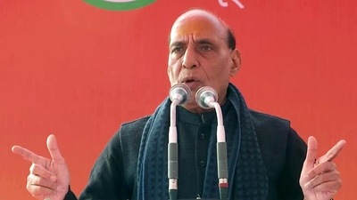 Union defence minister Rajnath Singh. (File image) Union defence minister Rajnath Singh. (File image)