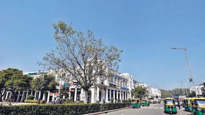 At Connaught Place, on Sunday. (Raj K Raj/HT) At Connaught Place, on Sunday. (Raj K Raj/HT)