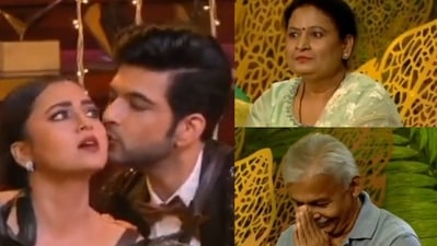 Tejasswi Prakash's parents were left startled on Bigg Boss 15 after Karran Kundra kissed her in front of them.