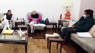 Earlier this month, chief ministers of Assam and Meghalaya met Union home minister Amit Shah in Delhi and apprised him of the recommendations of regional committees of the two states. (ANI PHOTO.) Earlier this month, chief ministers of Assam and Meghalaya met Union home minister Amit Shah in Delhi and apprised him of the recommendations of regional committees of the two states. (ANI PHOTO.)