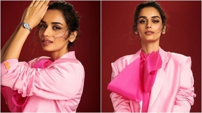 Loved Manushi Chhillar's OTT pink crop top and shorts set for new shoot? Here's what it costs Loved Manushi Chhillar's OTT pink crop top and shorts set for new shoot? Here's what it costs