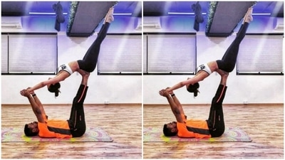 Inside Malaika Arora's Sunday AcroYoga session (Instagram/@sarvesh_shashi)