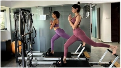 Nothing to see here. Just Pilates girl Khushi Kapoor working out in animal flow (Instagram/@namratapurohit) Nothing to see here. Just Pilates girl Khushi Kapoor working out in animal flow (Instagram/@namratapurohit)