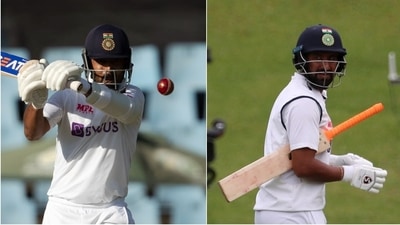 Ajinkya Rahane (L) and Cheteshwar Pujara. (REUTERS)