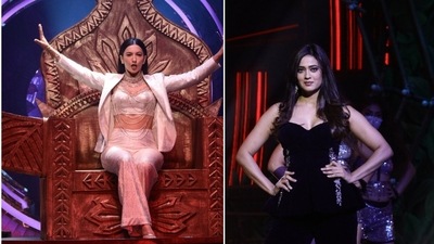 Shweta Tiwari and Gauahar Khan will be seen performing on Bigg Boss on Sunday. Shweta Tiwari and Gauahar Khan will be seen performing on Bigg Boss on Sunday. 
