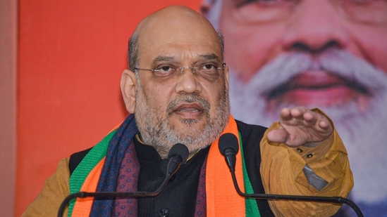 Union Minister and senior BJP leader Amit Shah.(PTI)