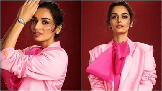 Loved Manushi Chhillar's OTT pink crop top and shorts set for new shoot? Here's what it costs