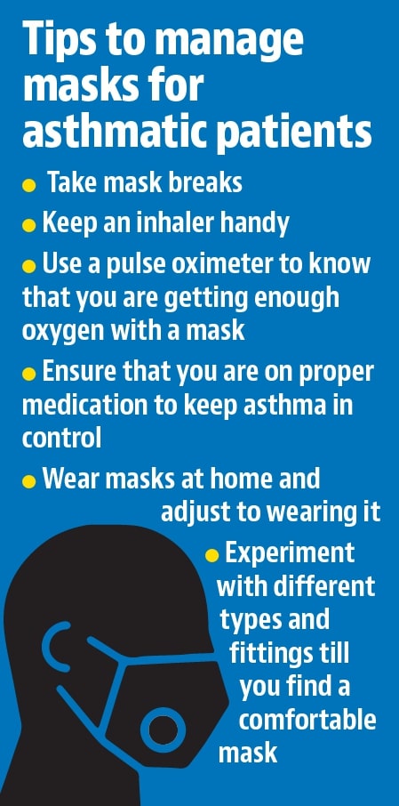 Experts insist on finding right fit, taking safe mask breaks to asthma patients