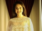 Nushrratt Bharuccha nails bold look in nude top, slit skirt and sheer cape (Instagram/cheriedofficial) Nushrratt Bharuccha nails bold look in nude top, slit skirt and sheer cape (Instagram/cheriedofficial)