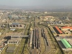 An aerial view of the outskirts of Nairobi, Kenya.