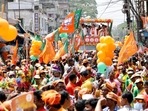 The Election Commission has banned all political rallies, including padayatra, cycle or bike or vehicle ones, and roadshows till February 11, &nbsp;(ANI Photo)