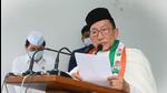 Sitting BJP MLA Pukhrem Sarat Singh joined the Congress on Monday after he was denied a ticket to contest the upcoming Manipur assembly election. (HT PHOTO.) Sitting BJP MLA Pukhrem Sarat Singh joined the Congress on Monday after he was denied a ticket to contest the upcoming Manipur assembly election. (HT PHOTO.)