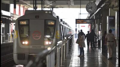 The officials said that the Delhi Metro Rail Corporation has given permission for installing facial recognition cameras at Sikanderpur and MG Road Metro stations, and talks are underway to receive permission for installing cameras at Huda City Centre station. (HT archive)