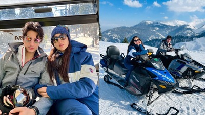 Sara Ali Khan poses with brother Ibrahim Ali Khan.