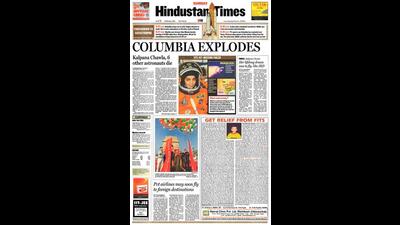 HT This Day: February 02, 2003 -- Kalpana Chawla, 6 other astronauts die HT This Day: February 02, 2003 -- Kalpana Chawla, 6 other astronauts die