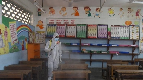 Schools were first shut in March 2020 when a stringent nationwide lockdown was imposed to curb the spread of Covid-19.(HT file photo. Representative image)