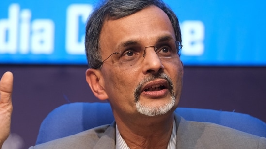 Venkatraman Anantha Nageswaran, chief economic advisor, during a news conference in New Delhi, India, on Monday, Jan. 31, 2022.(Bloomberg)