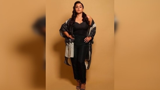 Sharing a series of photos, Vidya Balan captioned her Instagram post, "Monday mood highlight: Plenty of highlighter."(Instagram/@balanvidya)