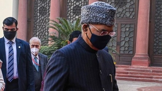 President Ram Nath Kovind arrives at the Parliament for the opening of the Budget Session. (AFP) President Ram Nath Kovind arrives at the Parliament for the opening of the Budget Session. (AFP)