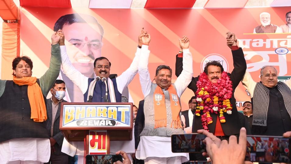 The BJP on Monday fielded Union minister of state SP Singh Baghel as its candidate from the Karhal assembly seat against SP chief Akhilesh Yadav in the upcoming UP elections. The BJP on Monday fielded Union minister of state SP Singh Baghel as its candidate from the Karhal assembly seat against SP chief Akhilesh Yadav in the upcoming UP elections.