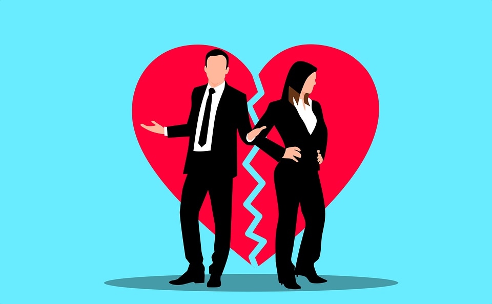 Most men experienced the onset or worsening of mental illness symptoms during a distressed relationship or following the breakdown of a relationship (Pixabay)