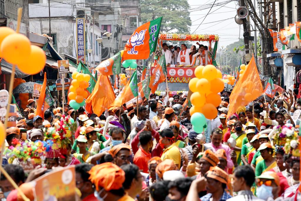 The Election Commission has banned all political rallies, including padayatra, cycle or bike or vehicle ones, and roadshows till February 11, &nbsp;(ANI Photo)