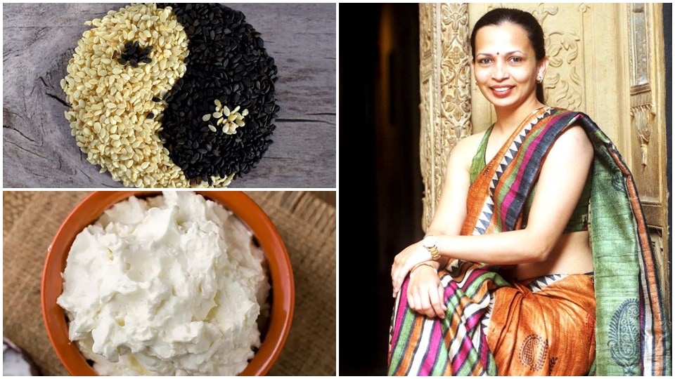 Foods like peanuts, ghee, bajra (pearl millet), til (sesame seeds) and root vegetables feature in Diwekar's comprehensive list of winter foods (Pixabay, Pinterest, rujutadiwekar.com) Foods like peanuts, ghee, bajra (pearl millet), til (sesame seeds) and root vegetables feature in Diwekar's comprehensive list of winter foods (Pixabay, Pinterest, rujutadiwekar.com)