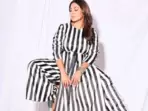 Co-ord sets seamlessly fit into every fashion category be it workwear, casual or occasion wear, courtesy their breathable fabric, minimal designs and vibrant, colourful and printed looks and Bollywood actor Shefali Shah's latest viral pictures from the promotion of her web series' ‘Human’, are enough to back our claim. (Instagram/shefalishahofficial)