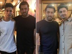Salman Khan poses with Rajiv Adatia, Pratik Sehajpal and Ieshaan Sehgaal.