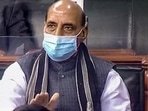 Defence minister Rajnath Singh congratulated Sitharaman for presenting an “excellent budget”. (PTI)
