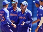 Indian players in action during U19 World Cup Indian players in action during U19 World Cup